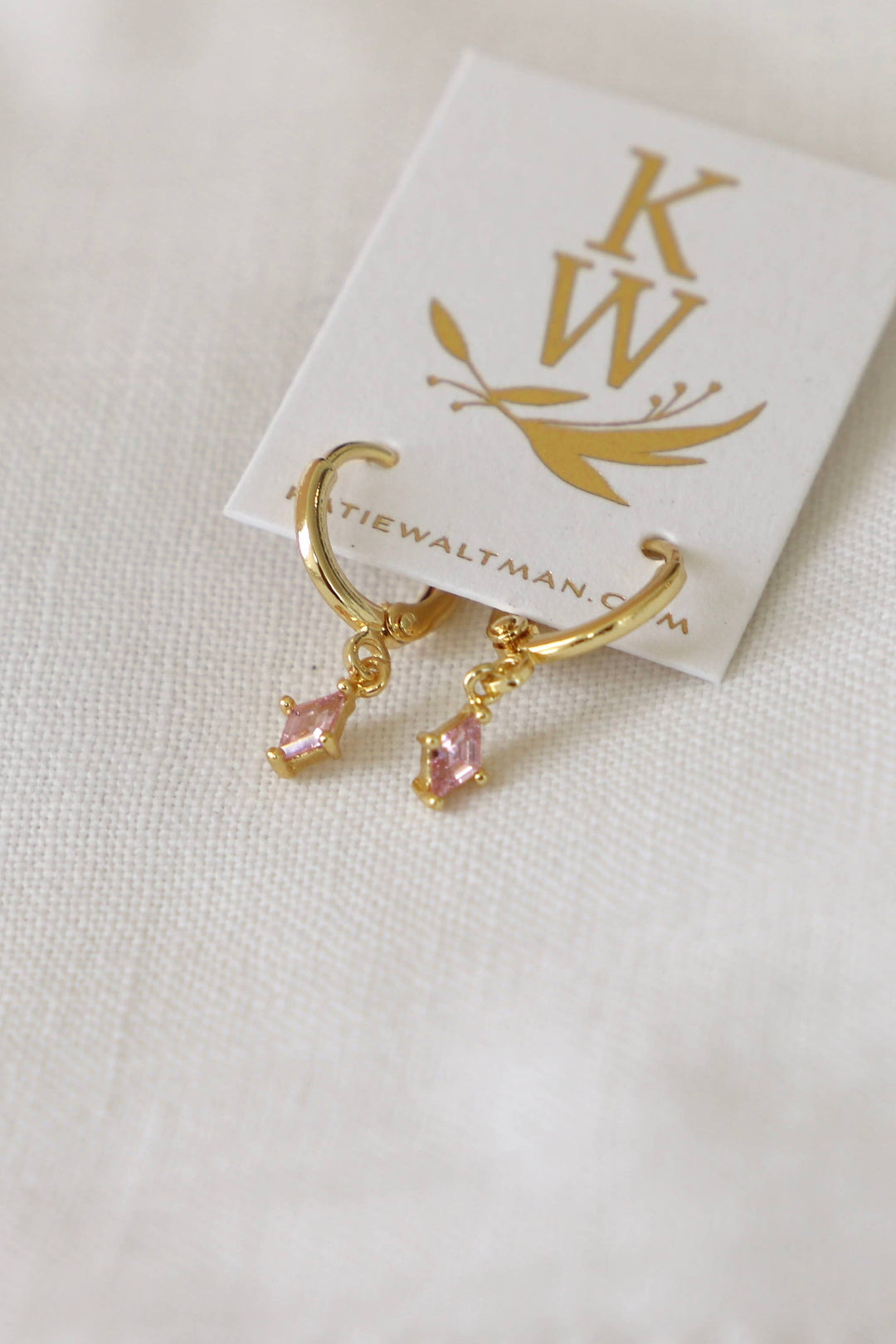 Diamond Birthstone Huggies