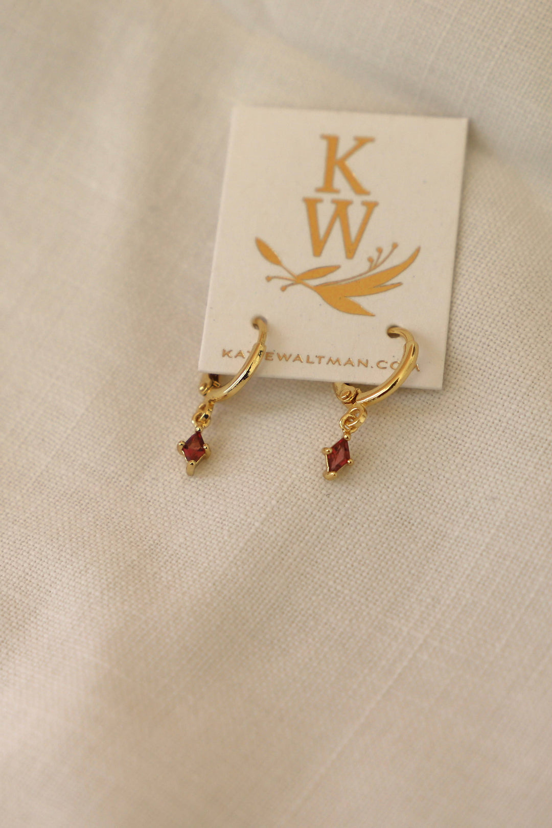 Diamond Birthstone Huggies