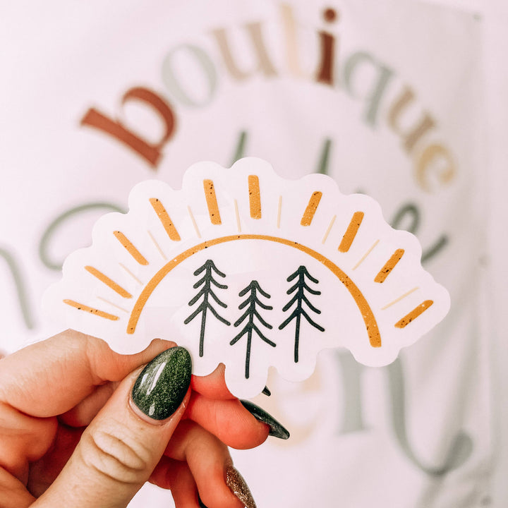 Pine Tree Vinyl Suncatcher Decals