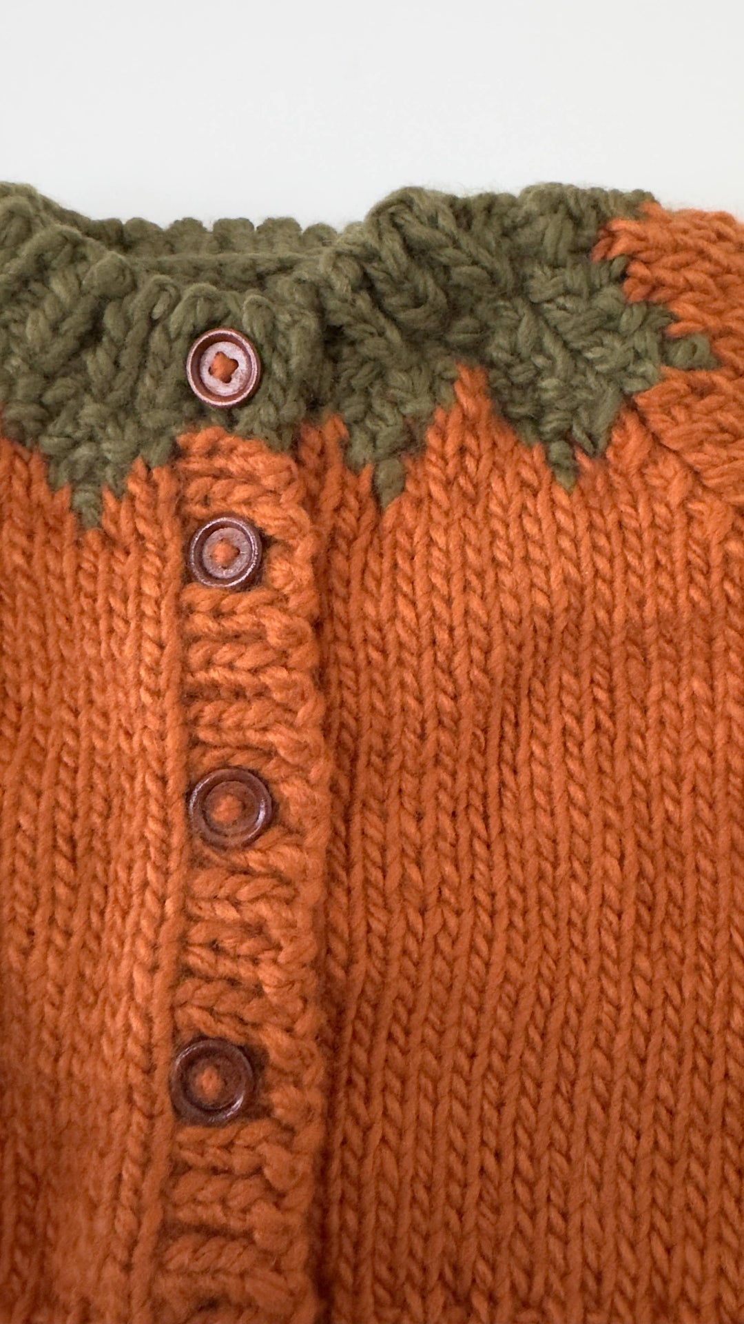Kids Pumpkin Cardigan