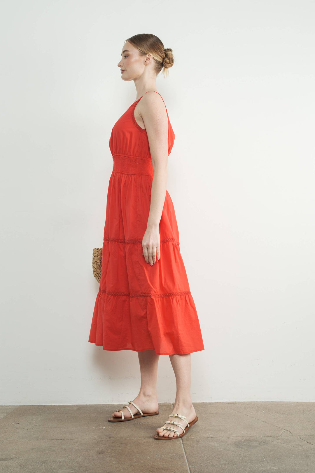 Poppy Lace Trim Dress