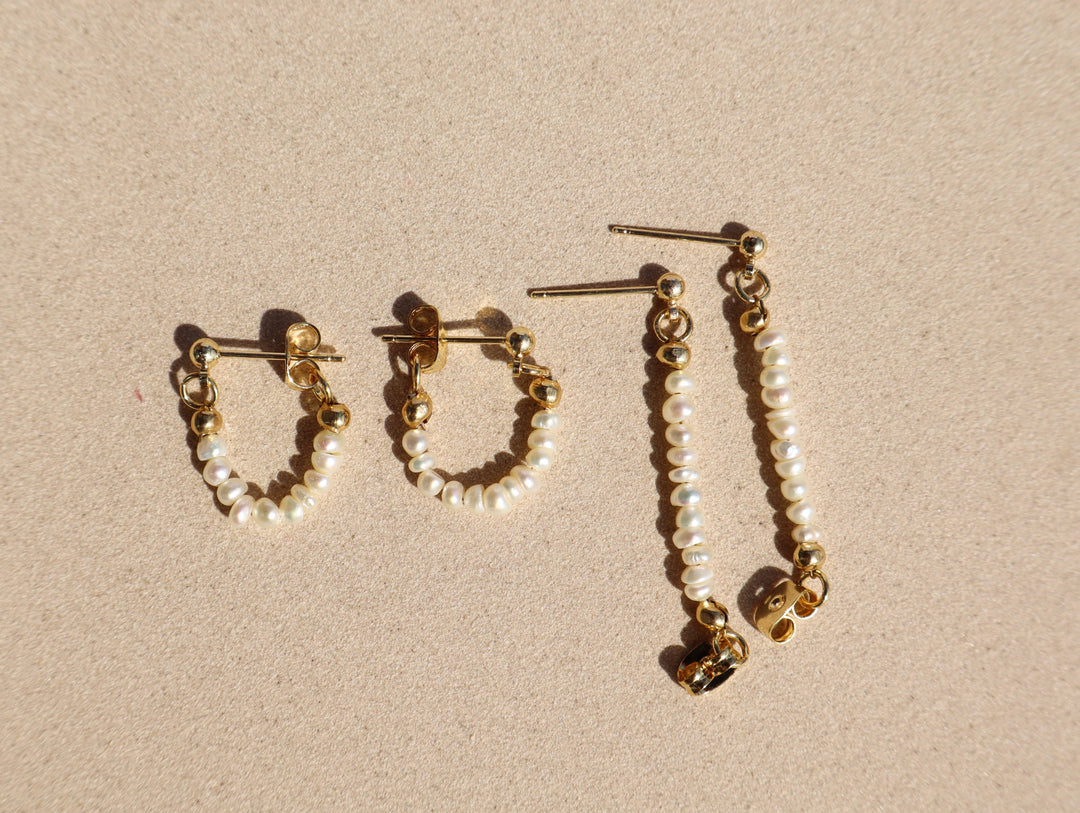 Small Freshwater Pearl Stud Earrings