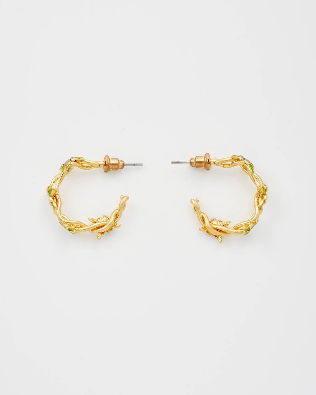 Wildflower Garden Hoop Earrings