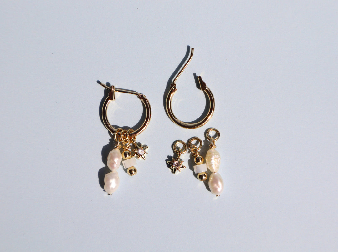 Coastal Blue Charm Earrings