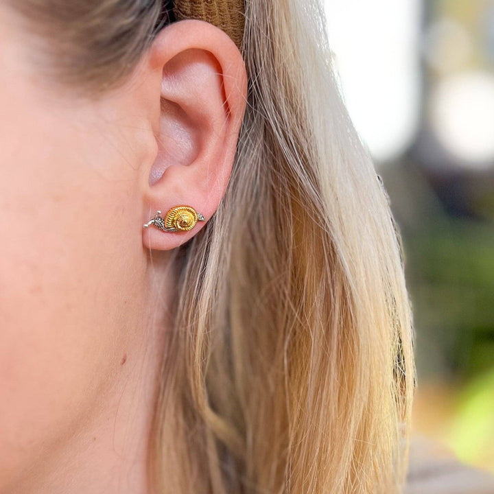 Two Tone Snail Studs