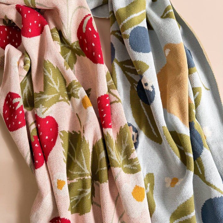 Blueberry Blanket with Harper Bear
