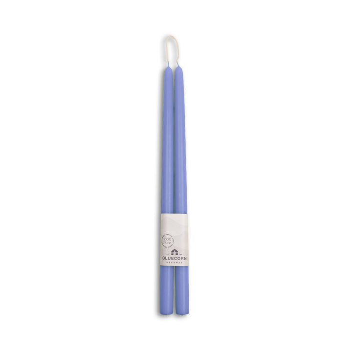 Sky Blue Beeswax Tapers, 3 Sizes