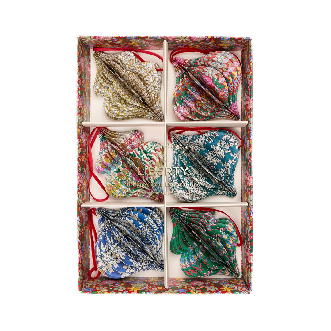 Meri Meri x Liberty Paper Honeycomb Tree Decorations