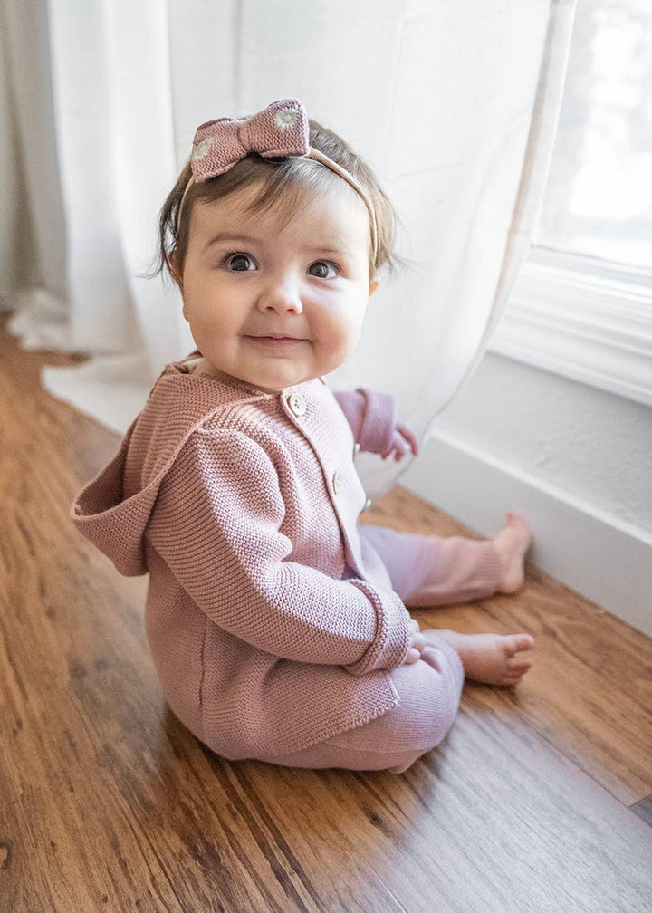 Hooded Double Button Baby Jacket