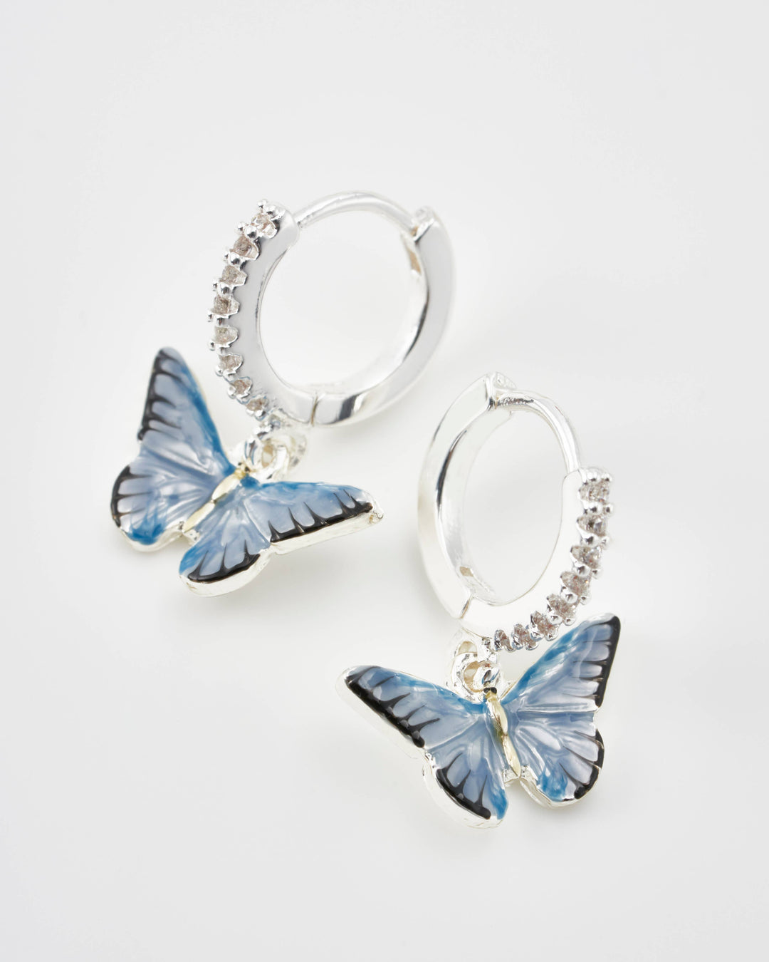 Butterfly Huggie Earrings