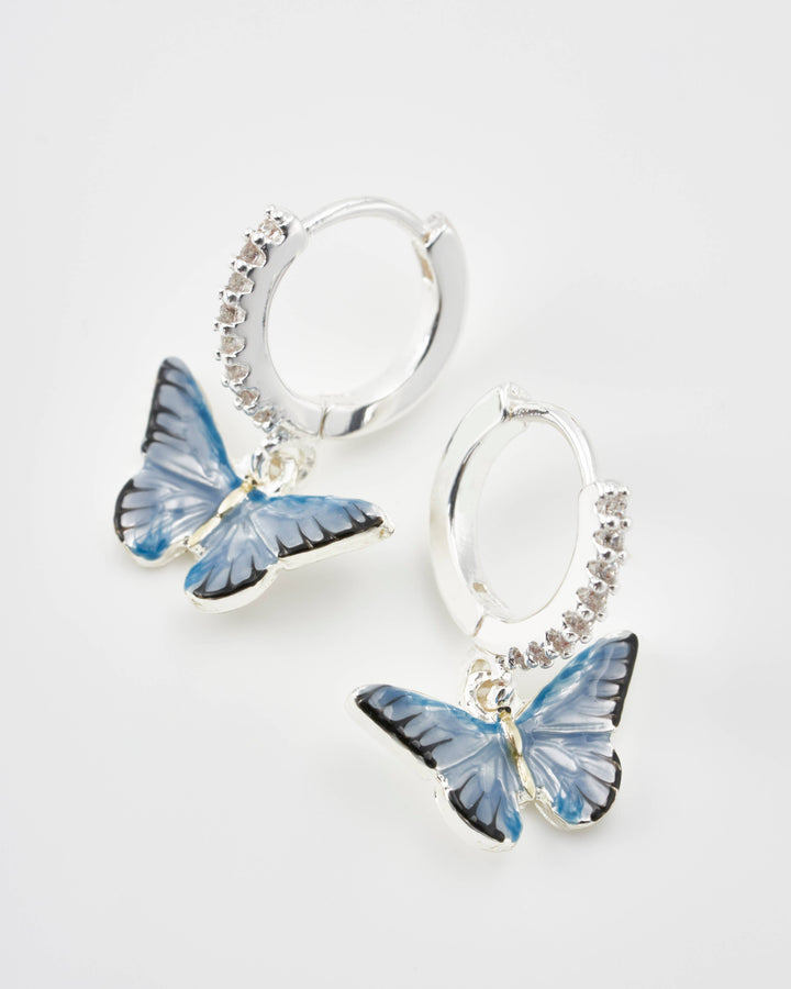 Butterfly Huggie Earrings