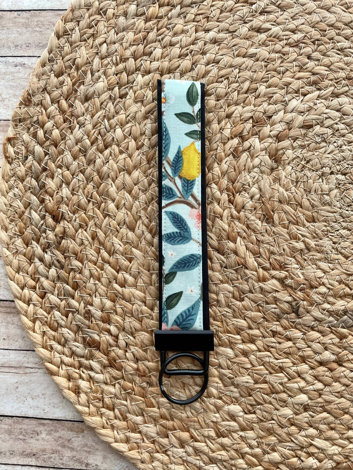 Citrus Grove Mint Keychain Wristlet