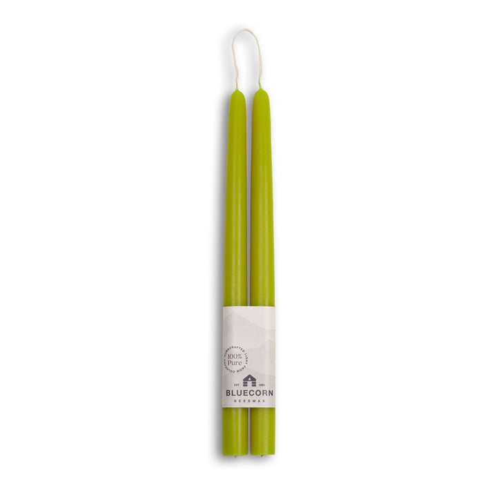 Pistachio Beeswax Tapers, 3 Sizes