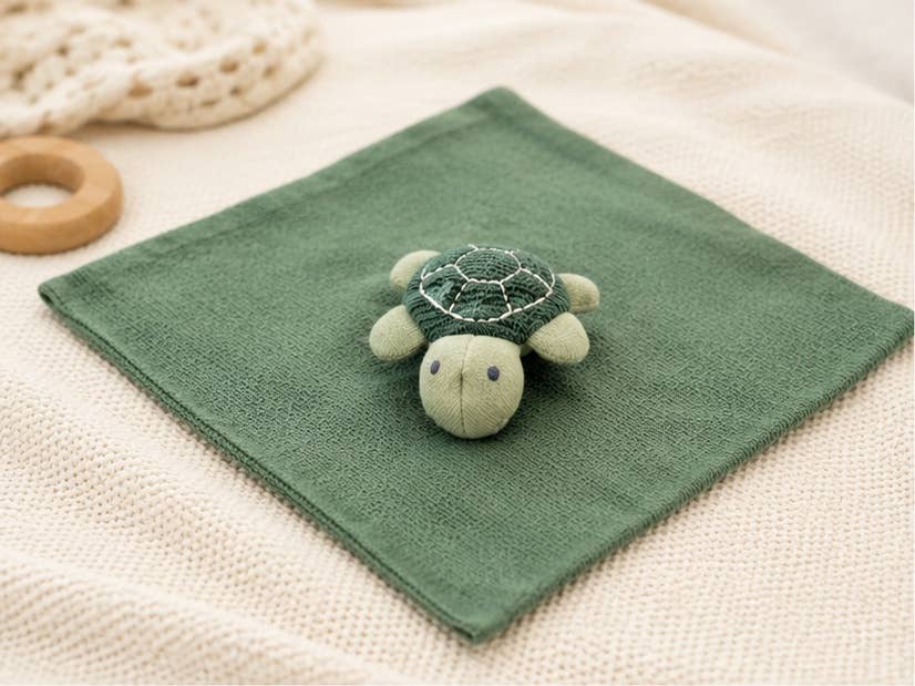 Turtle Lovey Security Blanket