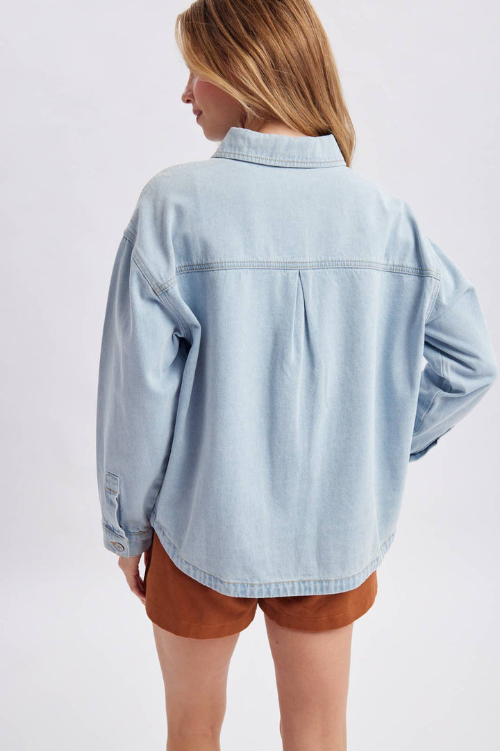 Denim Button Up Jacket