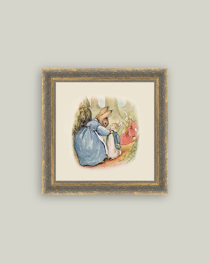 Peter Rabbit Framed Antique Art, 2 Sizes