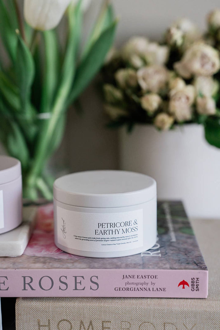 PETRICORE & EARTHY MOSS | Clean Travel Coconut Soy Candle
