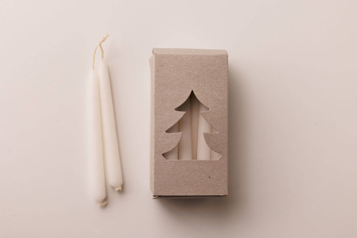 White Chime Candles, Box of 20
