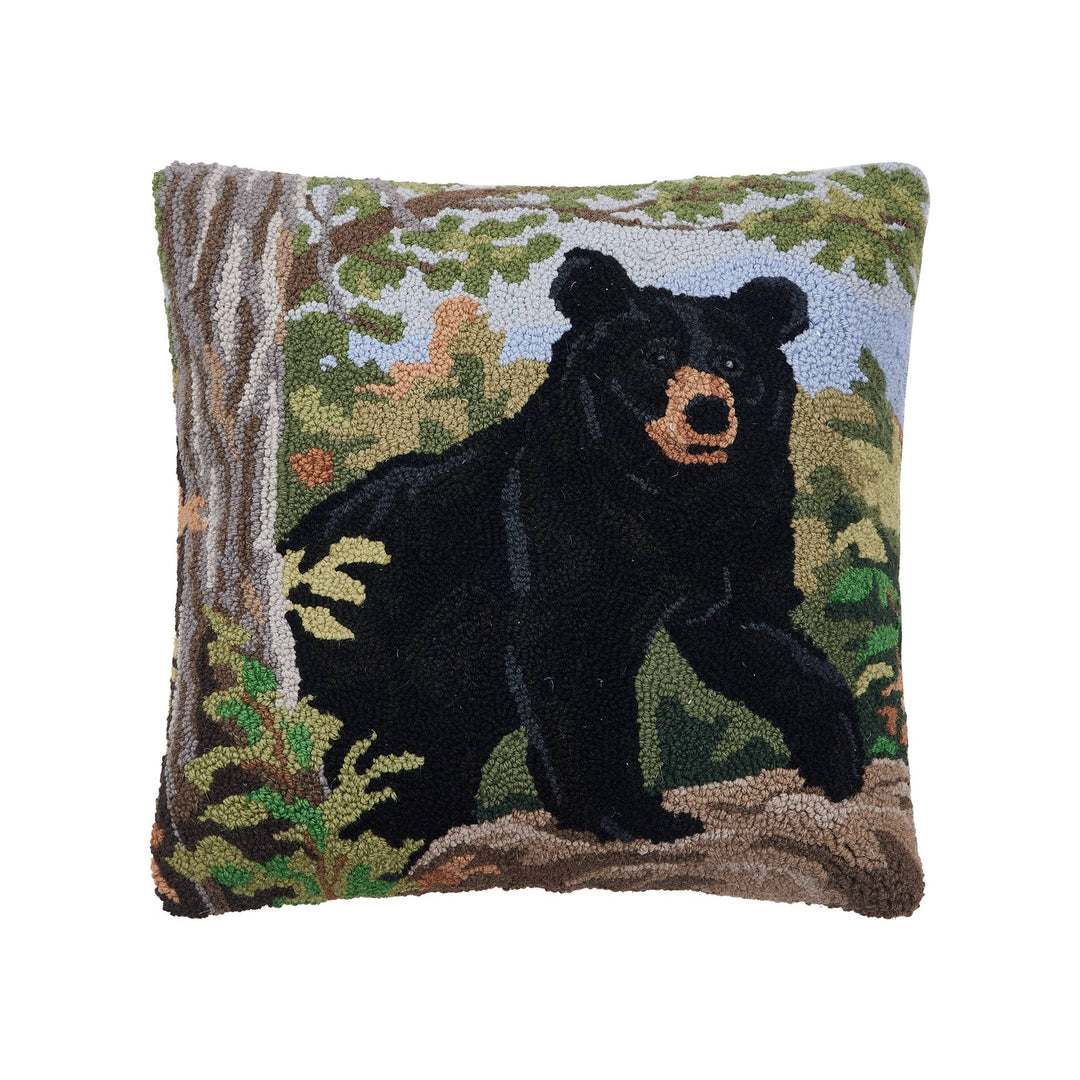 Black Bear Hook Pillow