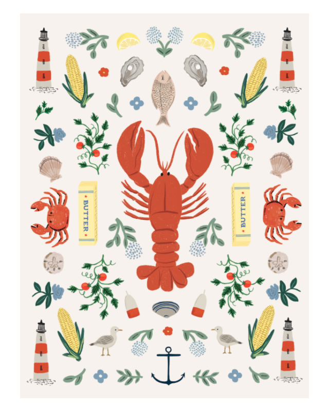 Seaside Tea Towel