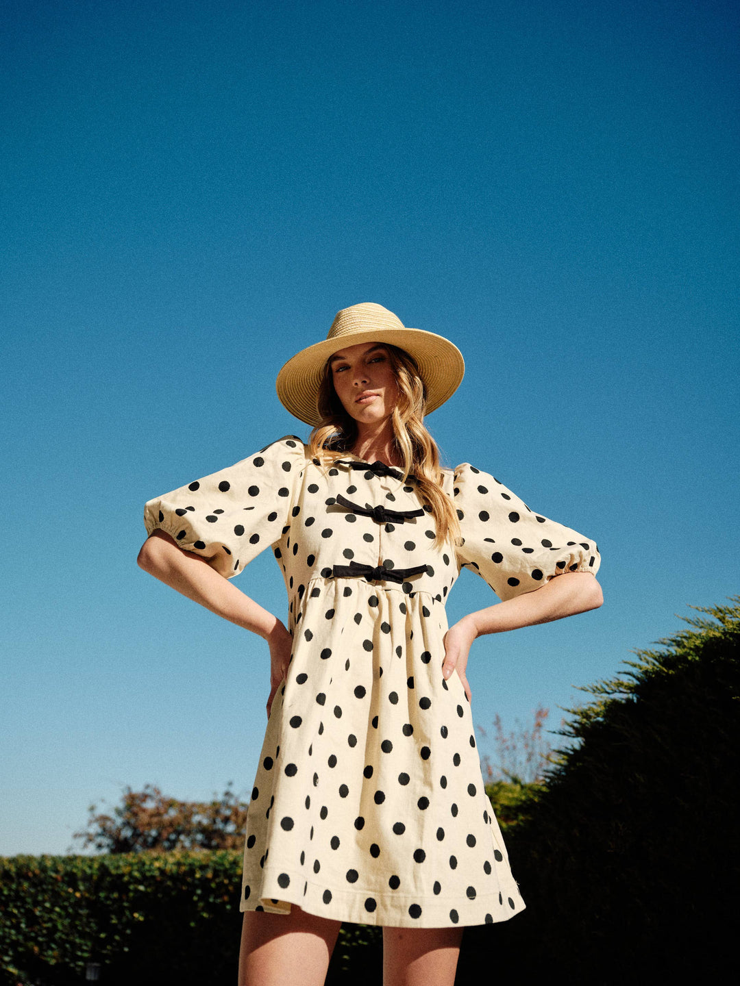 Polka Dot Babydoll Dress
