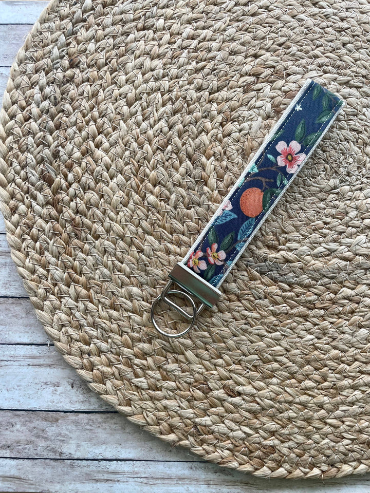 Rifle Paper Co. Citrus Grove Navy Keychain Wristlet