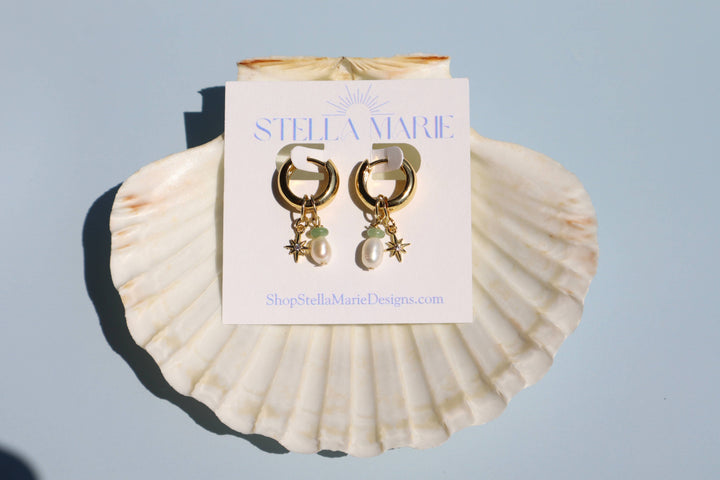 Aventurine Charm Earrings
