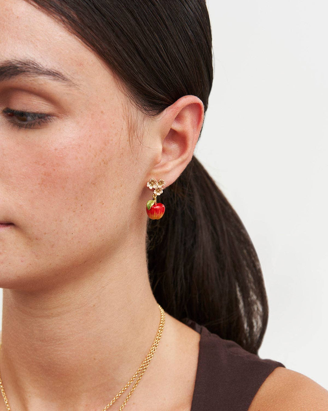 Apple Blossom Drop Earrings