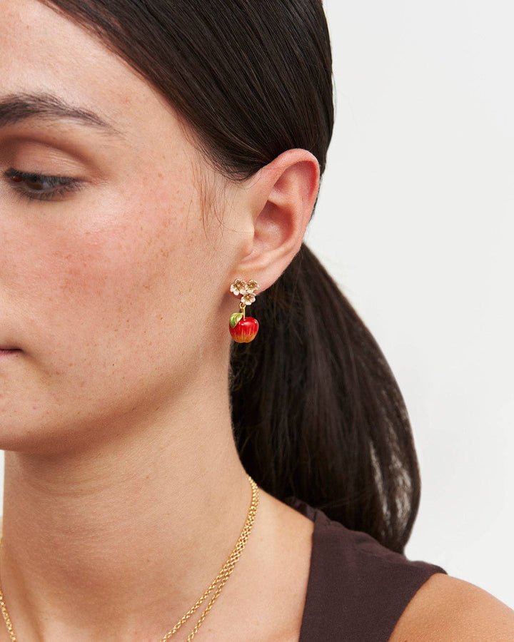 Apple Blossom Drop Earrings