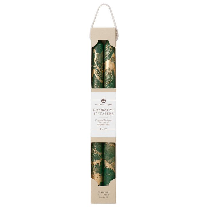 12" Decorative Taper Candles, 2pk