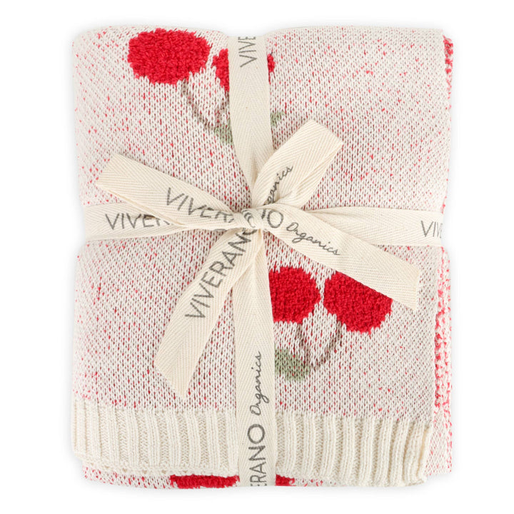 Cherry Orchard Baby Blanket + Rattle Gift Set