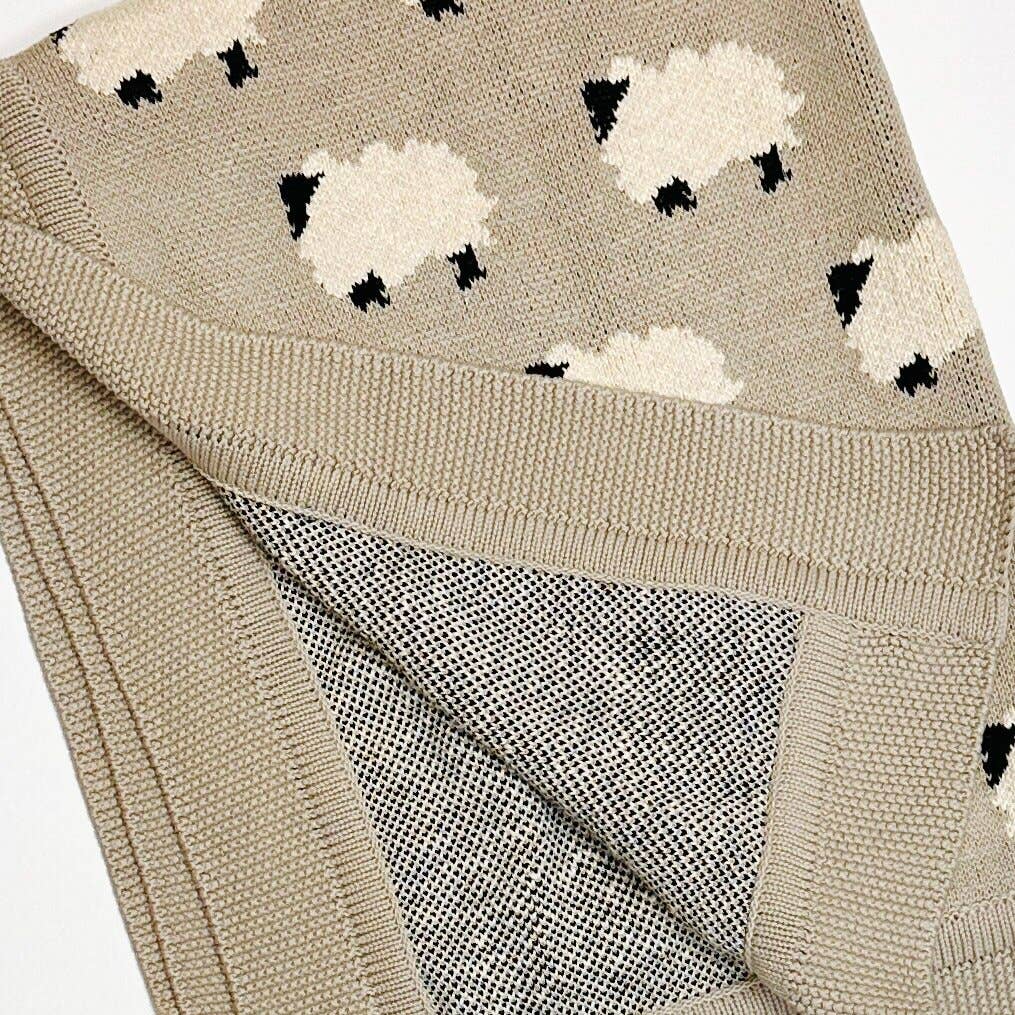 Furry Sheep Organic Cotton Baby Blanket