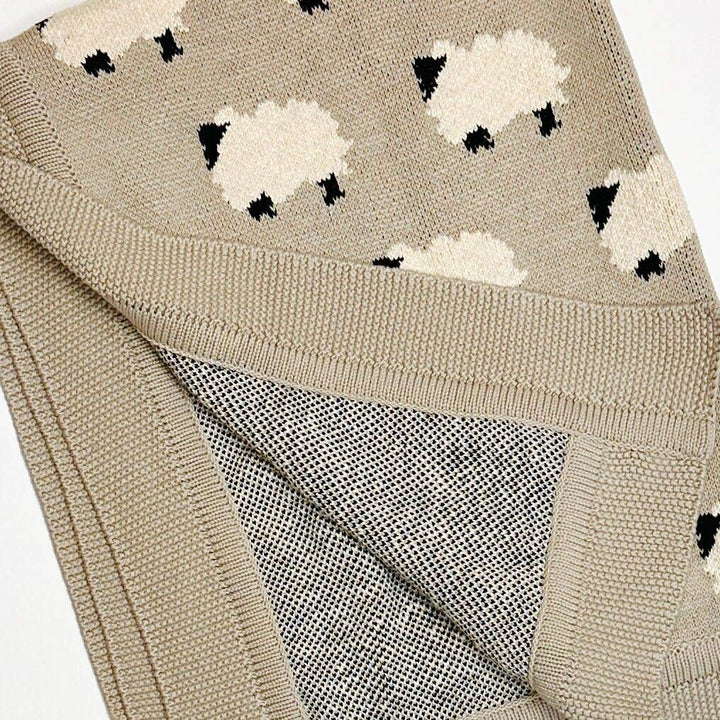 Furry Sheep Organic Cotton Baby Blanket