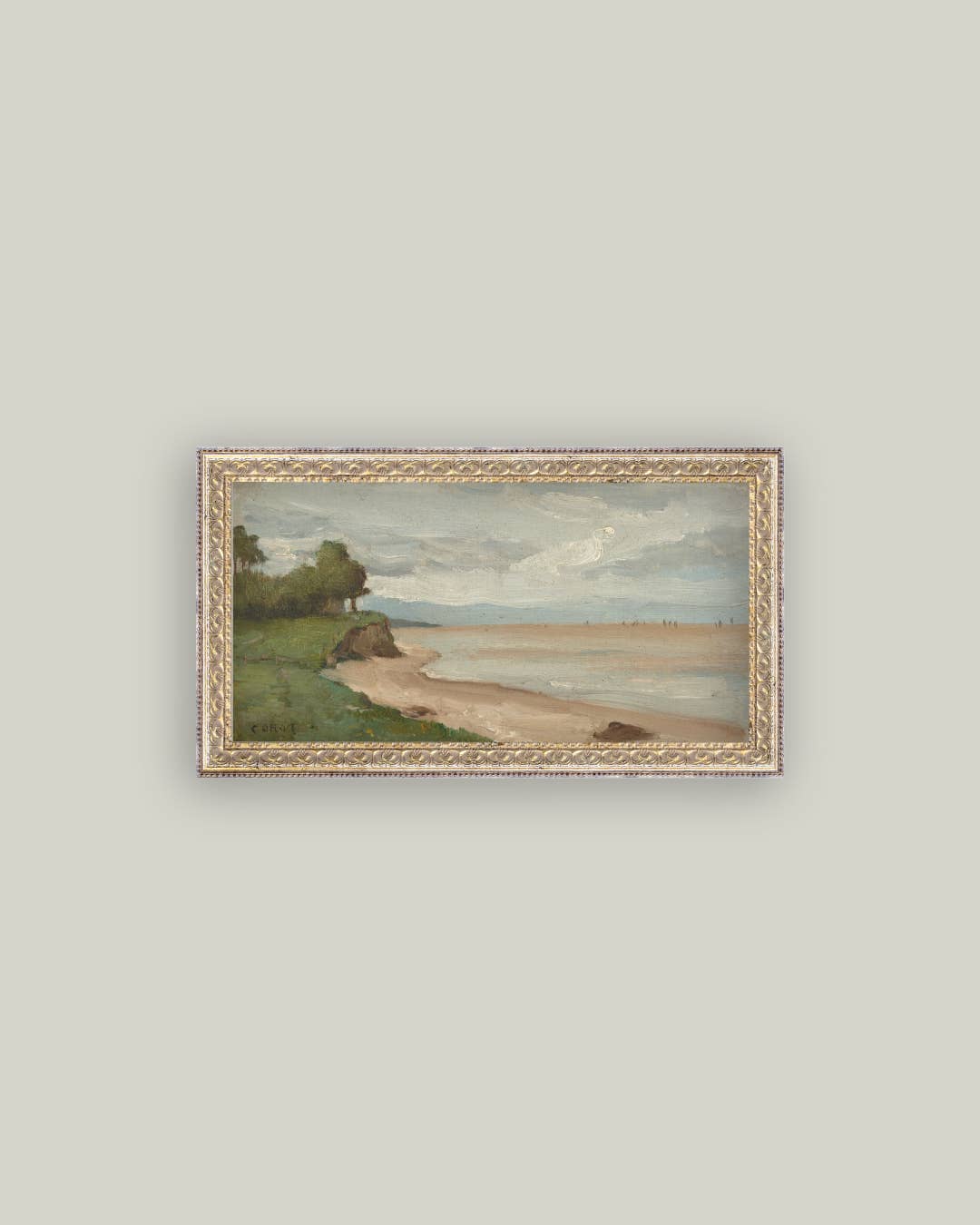 Beach Near Etretat Framed Art, 7x5