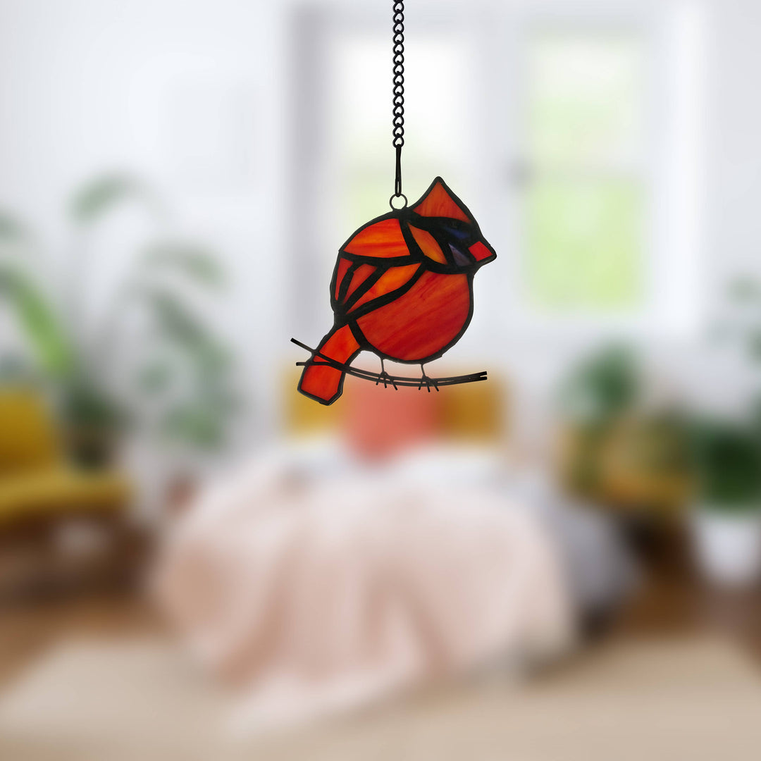 Bird Stained Glass Suncatcher, 4 Colors