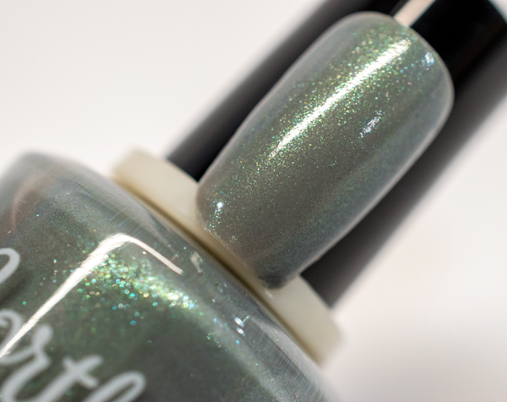 Frozen Pines ~ Nail Polish Vegan green toxin free gray grey