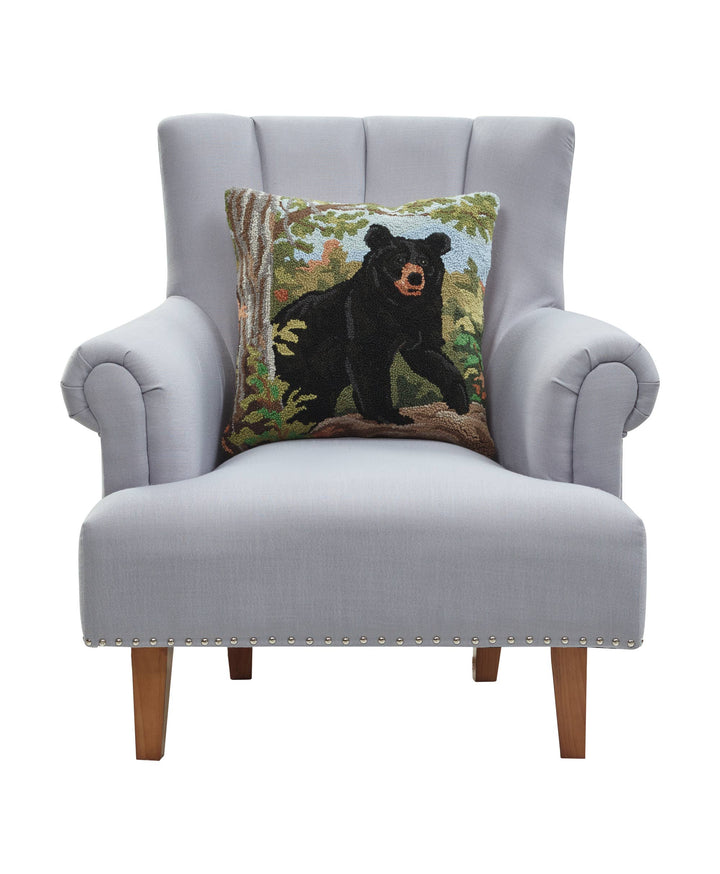 Black Bear Hook Pillow