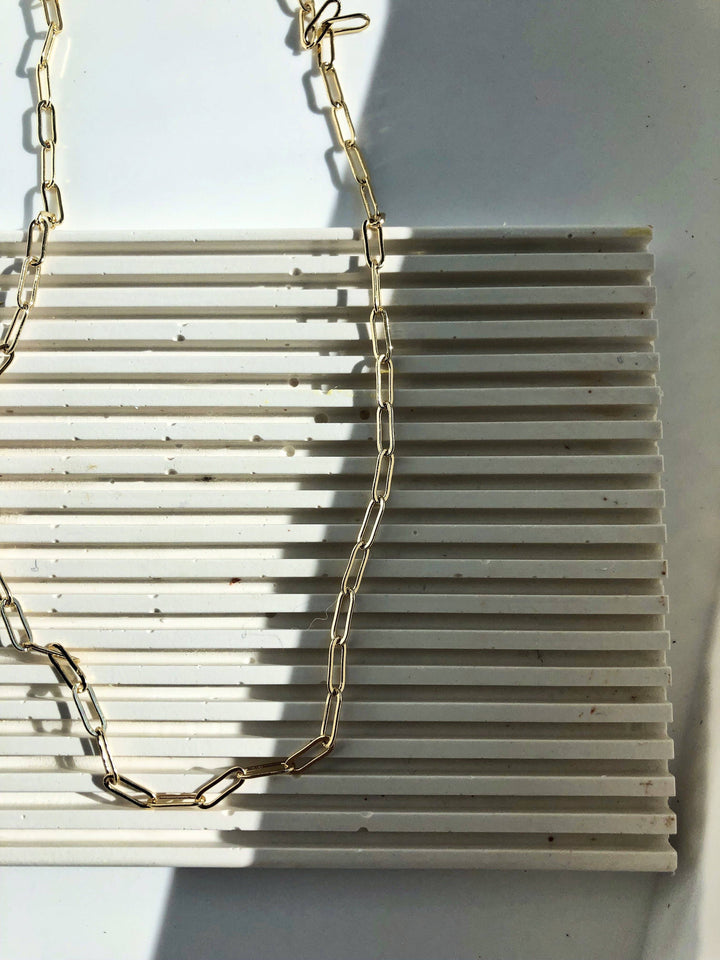 The Gold Paperclip Chain Necklace