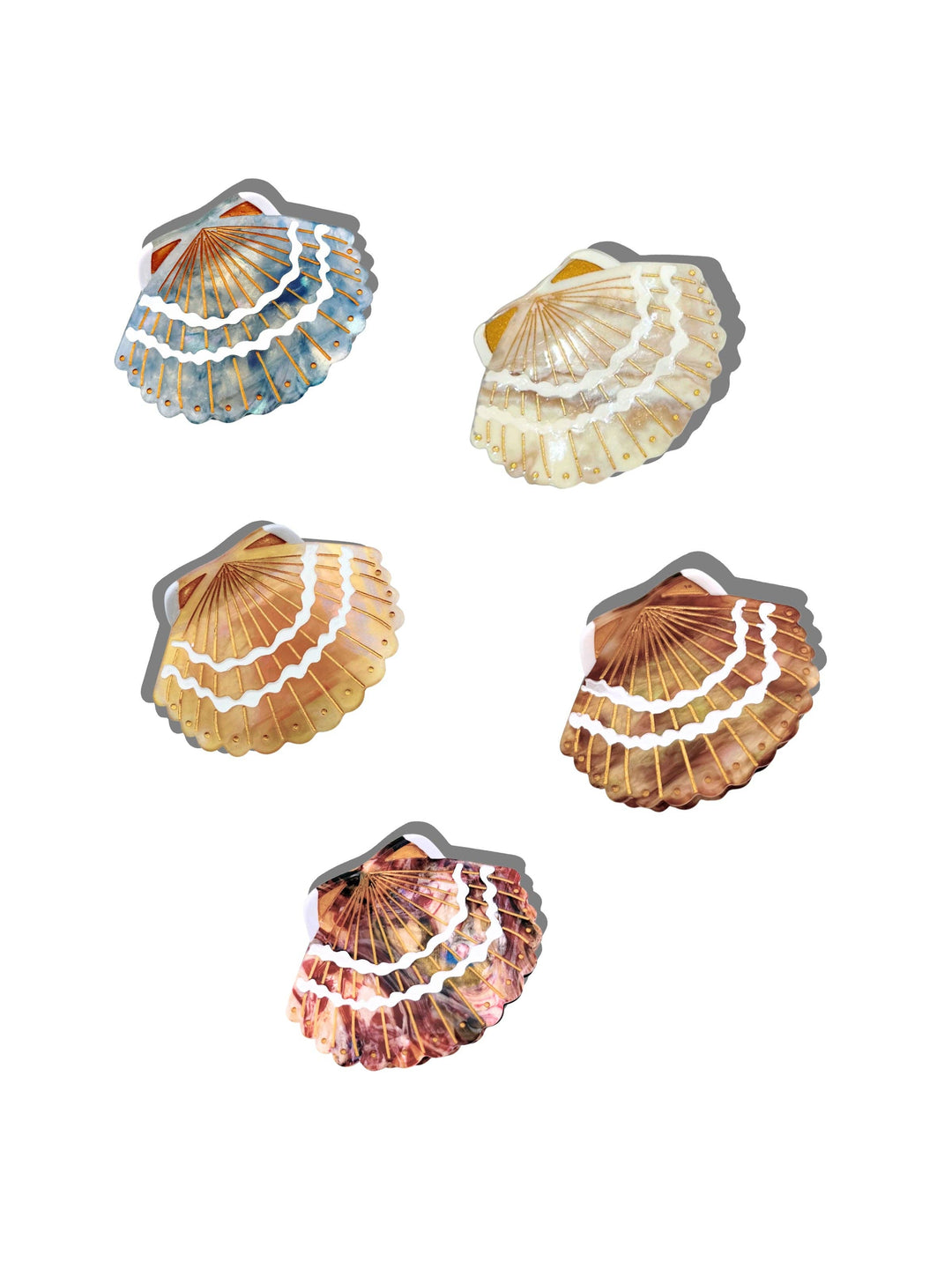 Mother of Pearl Mini Seashell Claw Hair Clip | Eco-Friendly