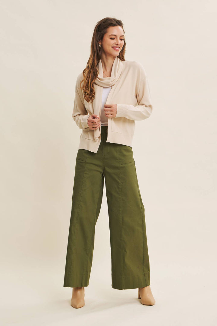 Everyday Essential Stretchy Wide-Leg Pants -2 Colors