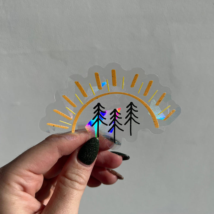 Pine Tree Vinyl Suncatcher Decals
