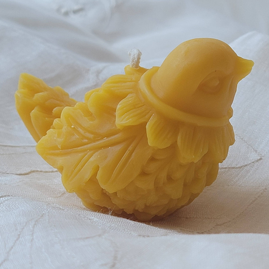 Forest Flight Bird Beeswax Candle