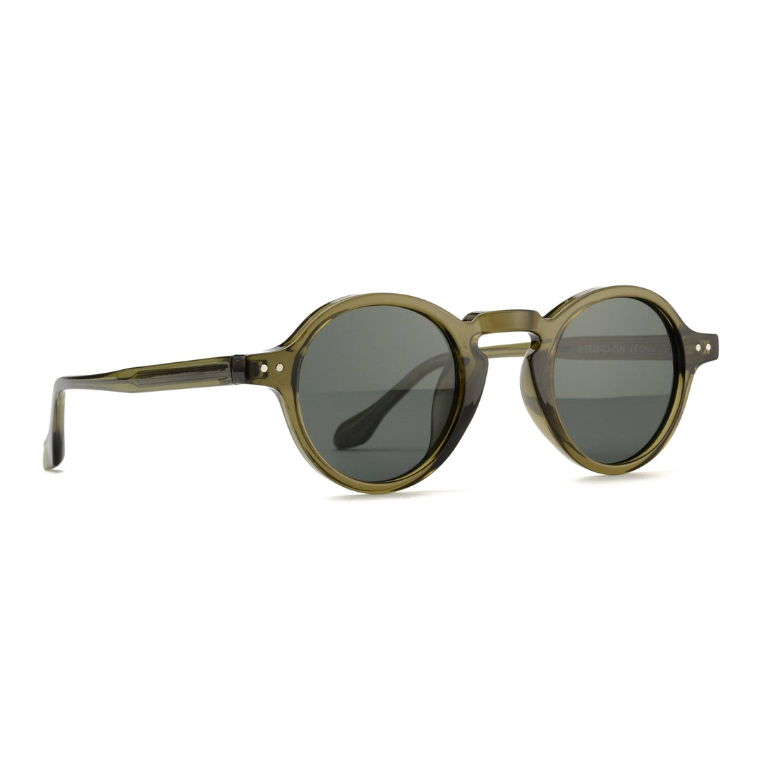 Tanner| Transparent Olive Green | Smoky Lens
