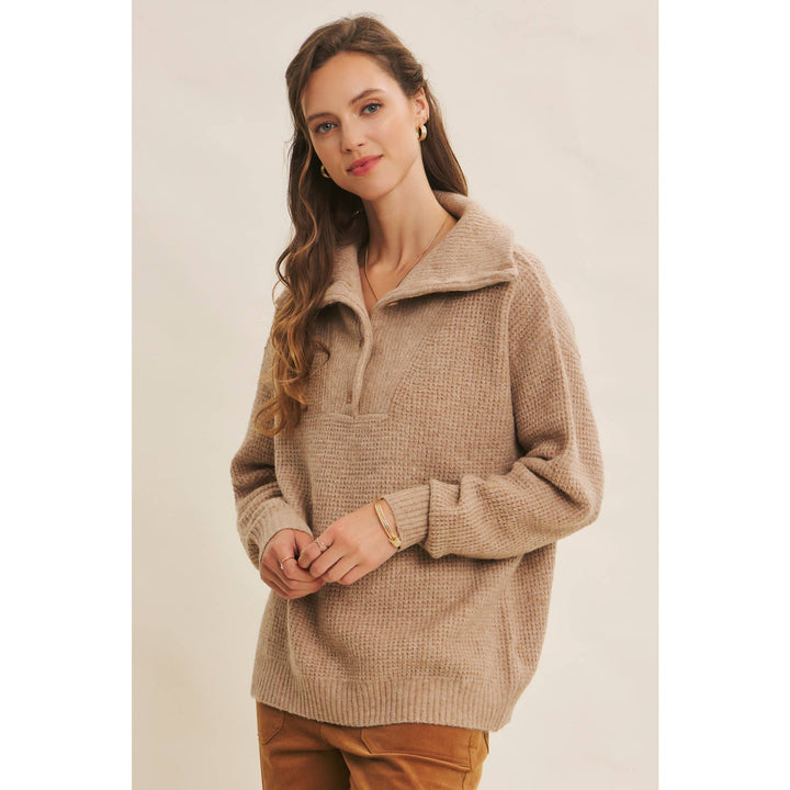 Wool Waffle Knit Pullover