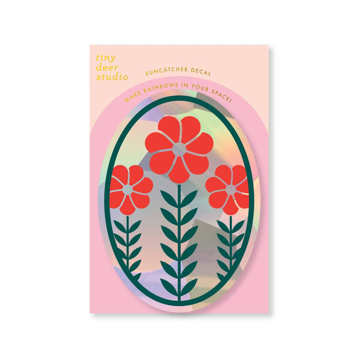 Sun Catcher Decal - Three Flower