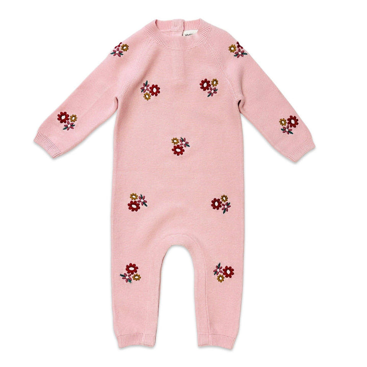 Floral Pink Baby Jumpsuit