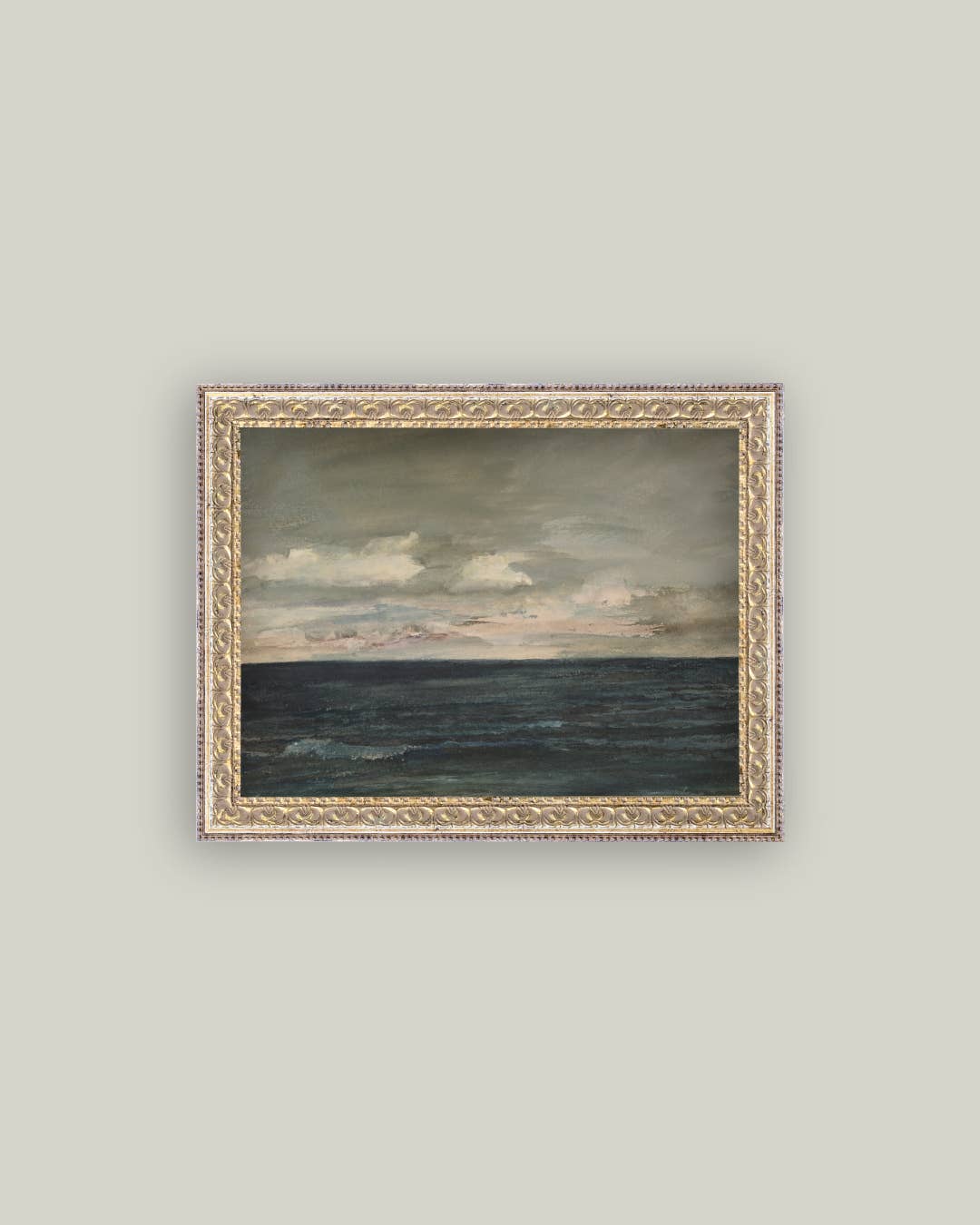 Ocean View Framed Antique Art, 10x8