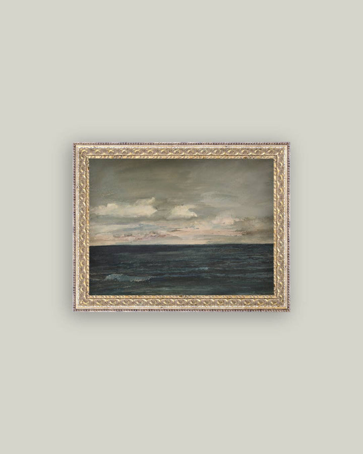 Ocean View Framed Antique Art, 10x8