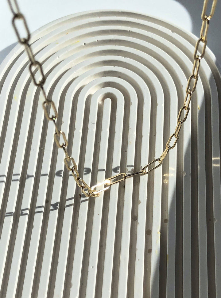 The Gold Paperclip Chain Necklace