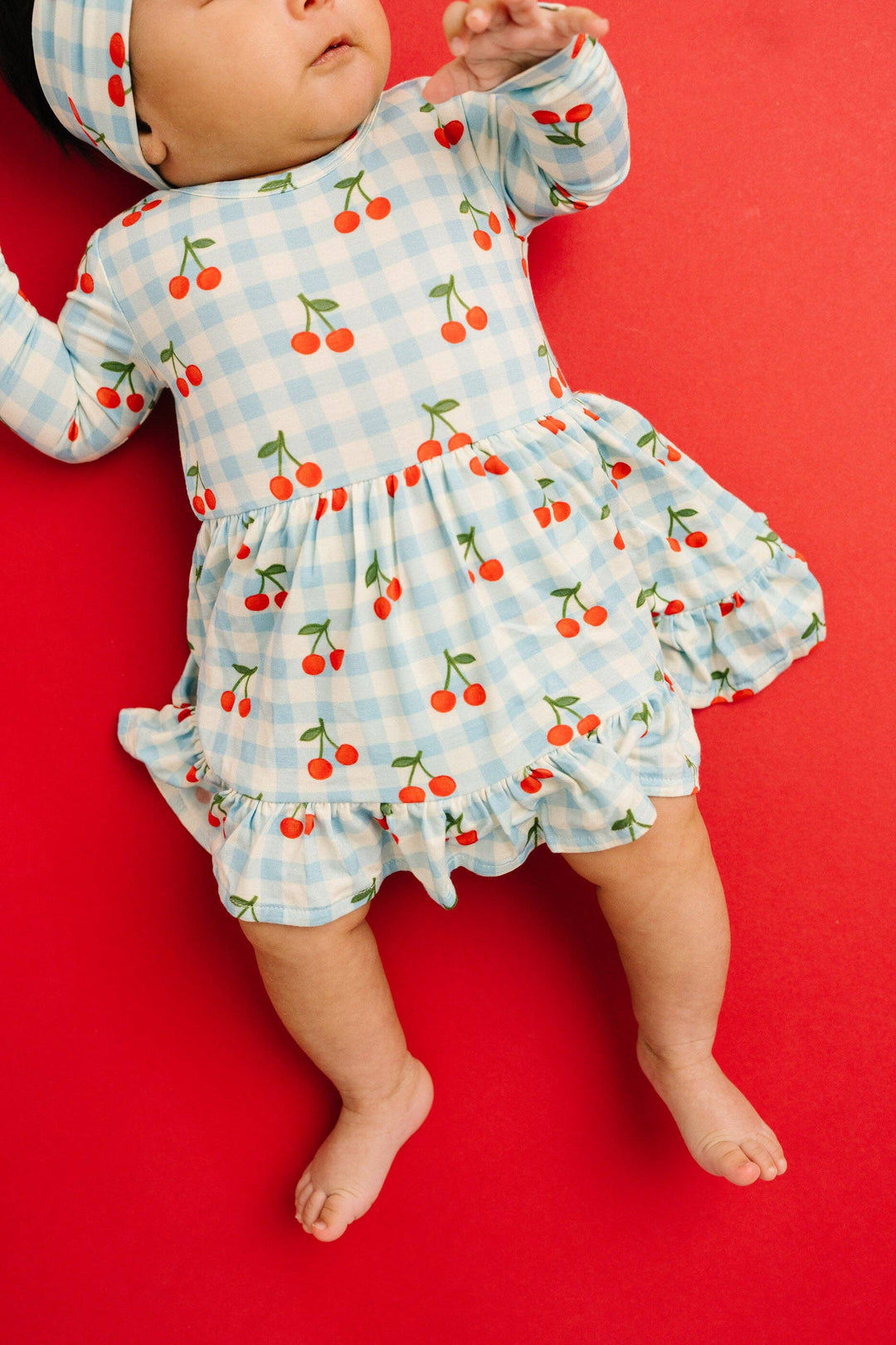 Cherry Picnic Bodysuit Bamboo Dress